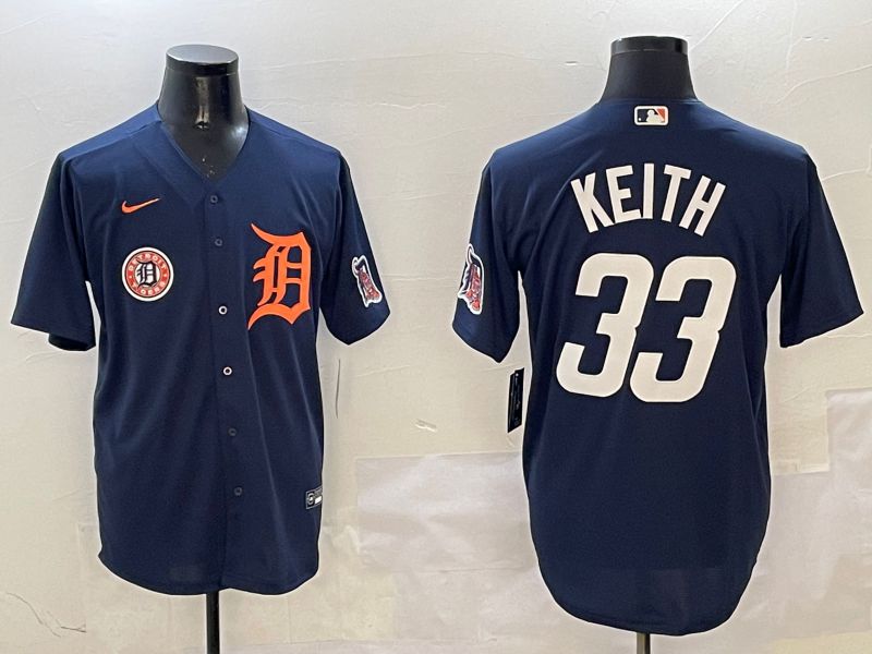 Men Detroit Tigers #33 Keith Drak Blue Game 2025 Nike MLB Jersey style 3113->detroit tigers->MLB Jersey